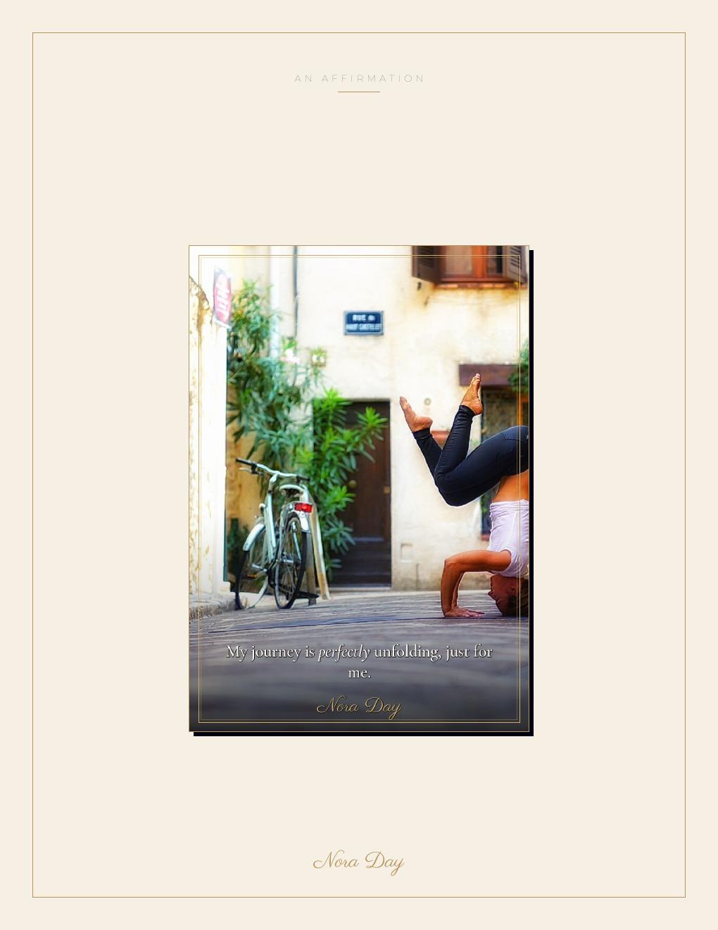An affirmation card interlude